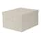 Household Essentials Canvas Storage Box with Lid